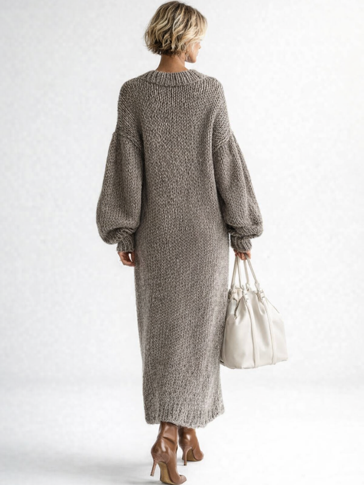 VALERIA | Oversized Knit Maxi Sweater Dress